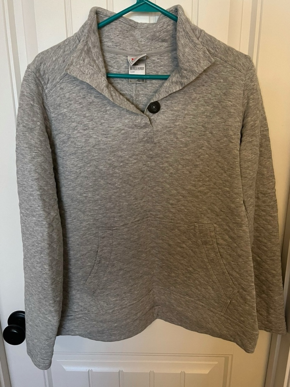 Alpine Design Heather Gray Women's Pullover with Shawl Collar